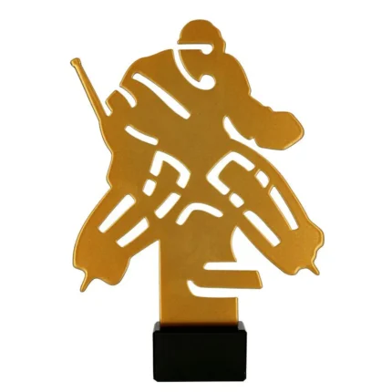 metalna statua hokejaš